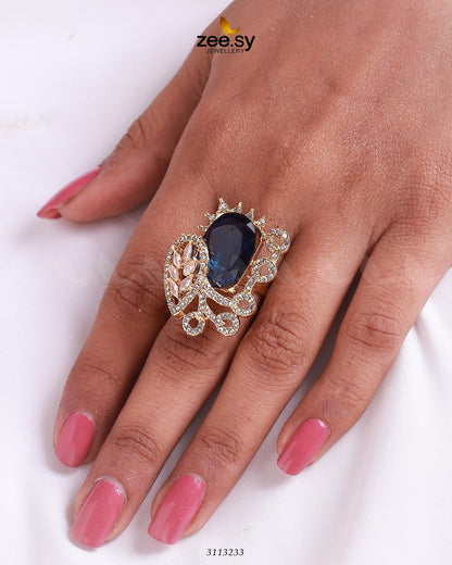 Croton Ring Golden Blue