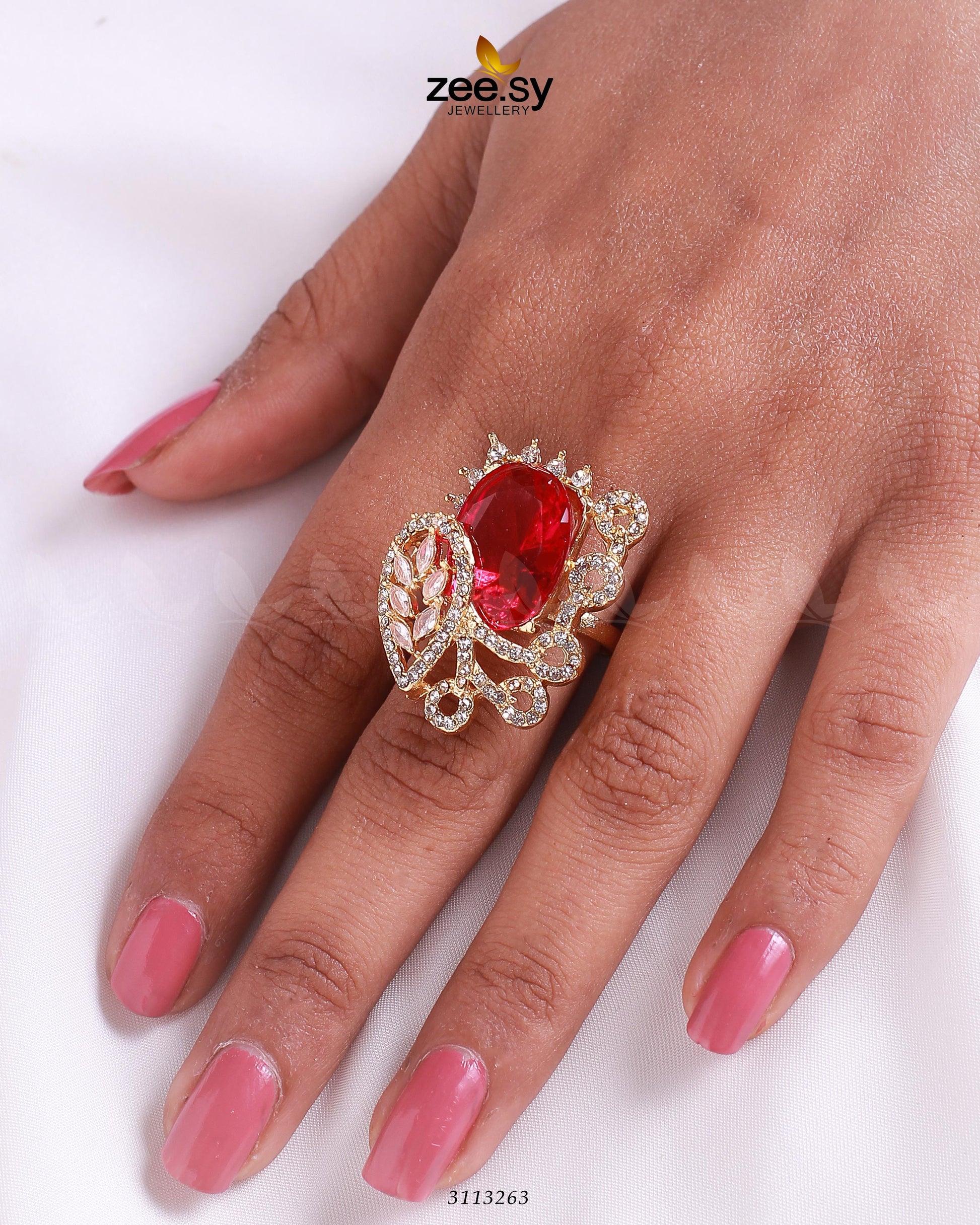 Croton Ring Golden Ruby
