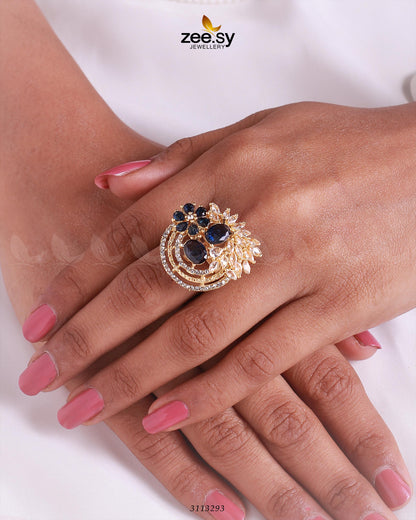 Zoya's Ring Golden Blue