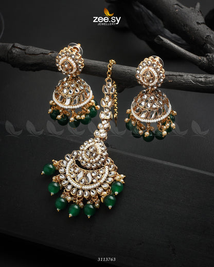 Rija Earrings Green