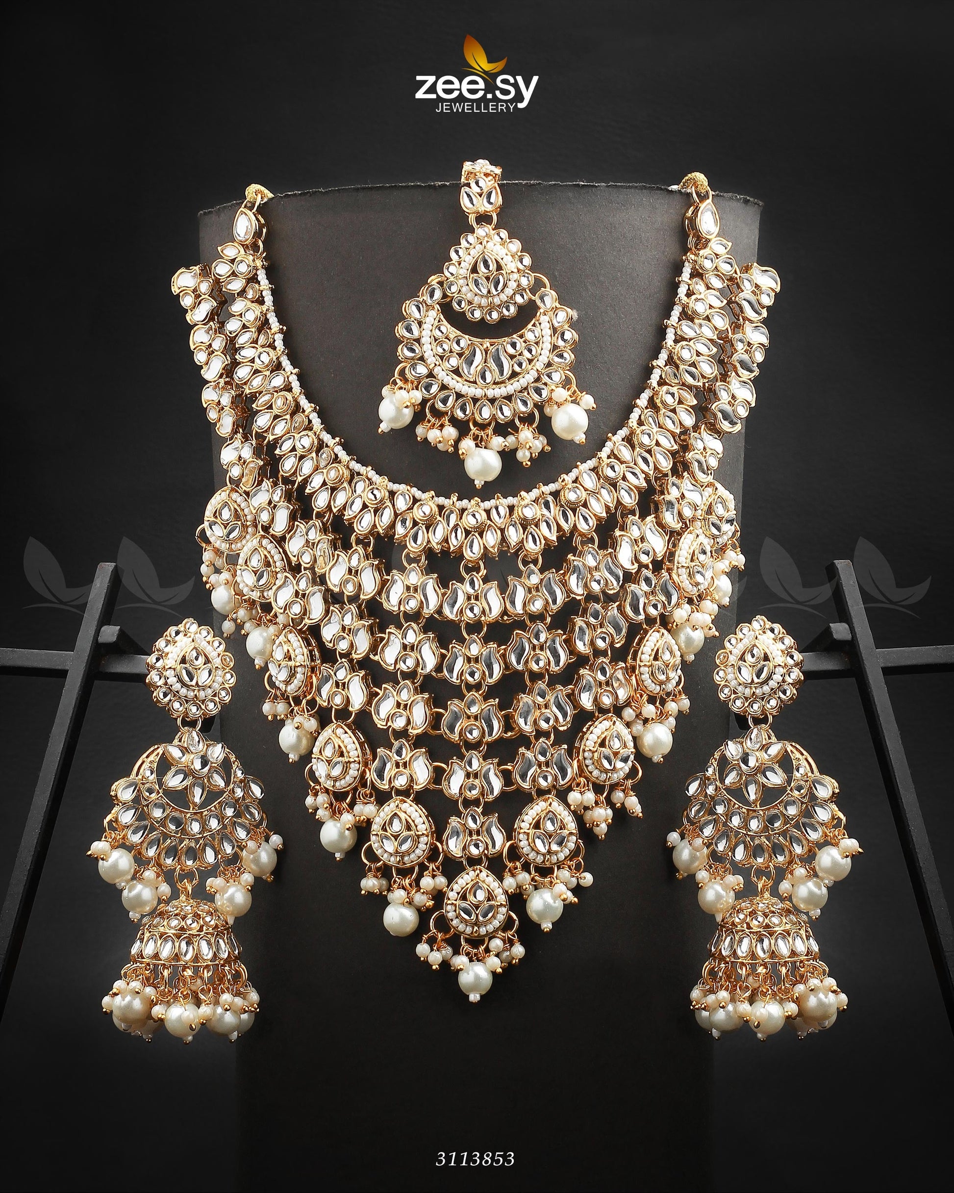 Uzma Bridal Set White