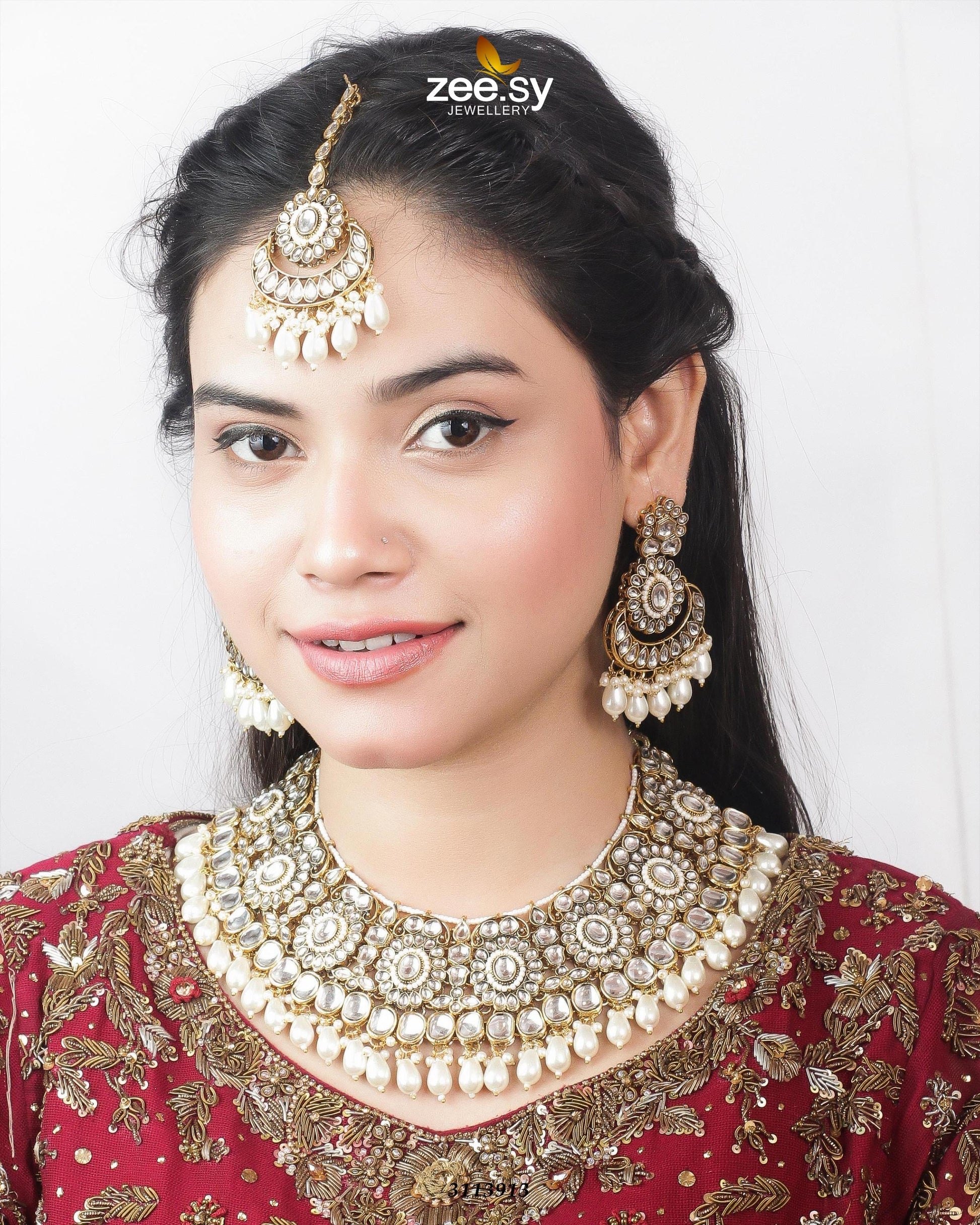 Hoor Bridal Set White