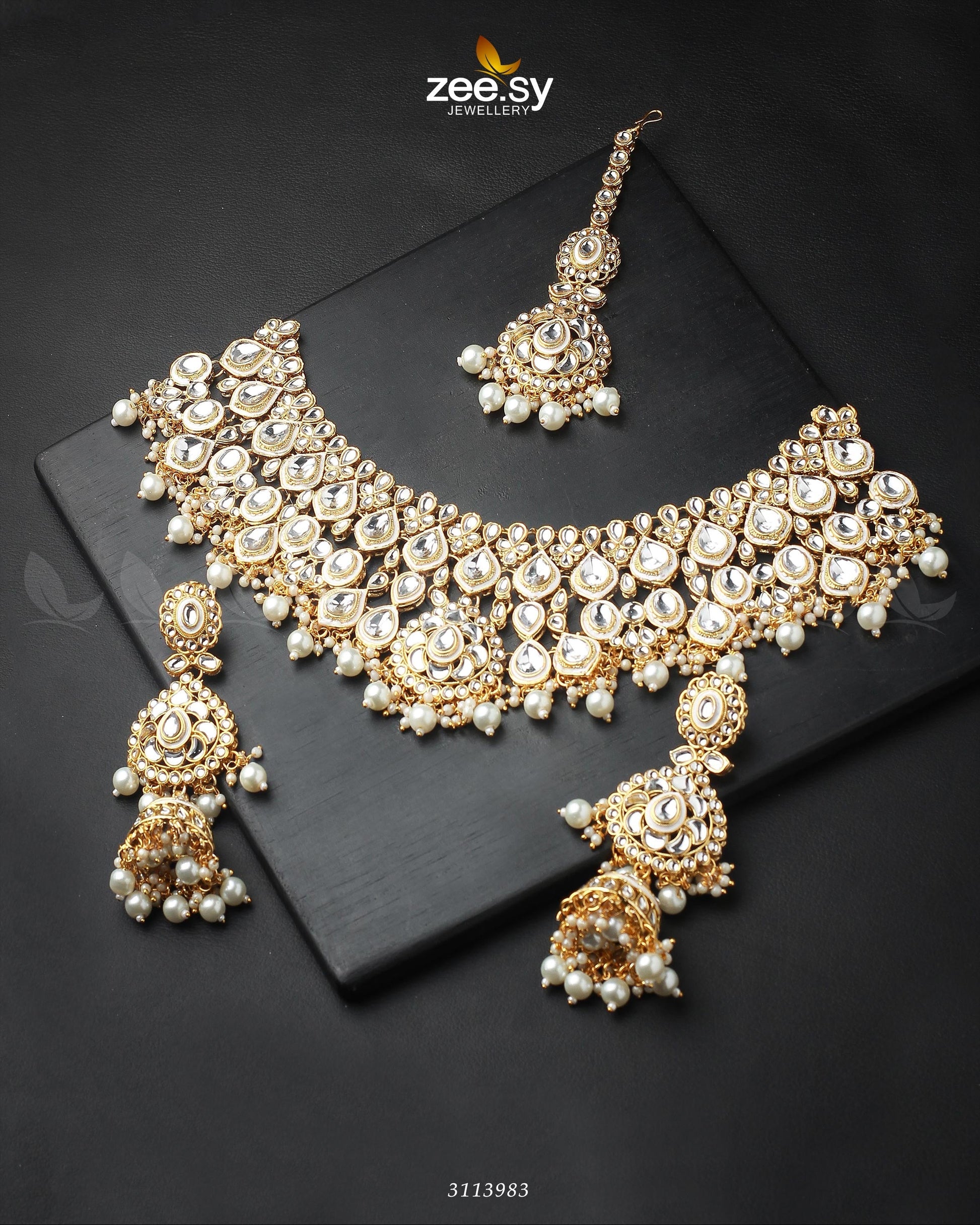 Huboor Bridal Set White