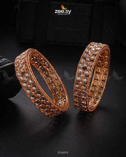 Selena Bangles White 2*4