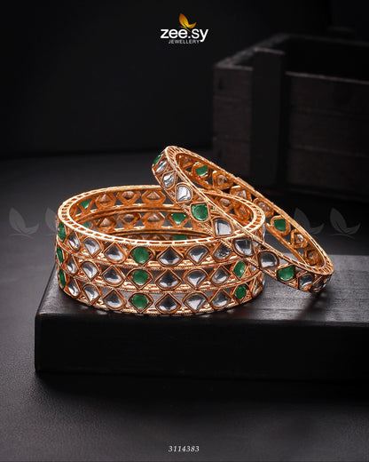 Hina Khan Bangles Green 2*4