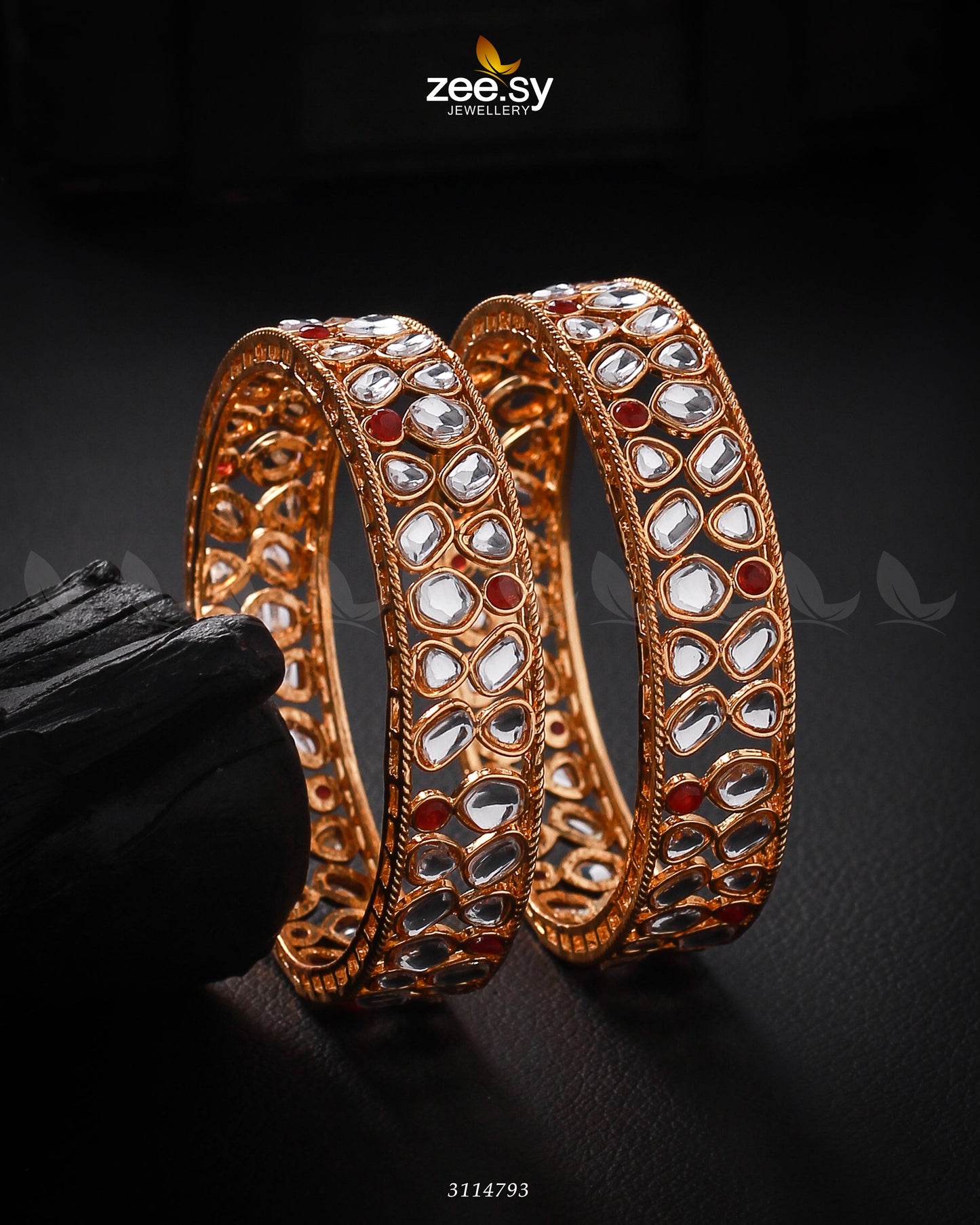 Saffron Bangles Ruby 2*6