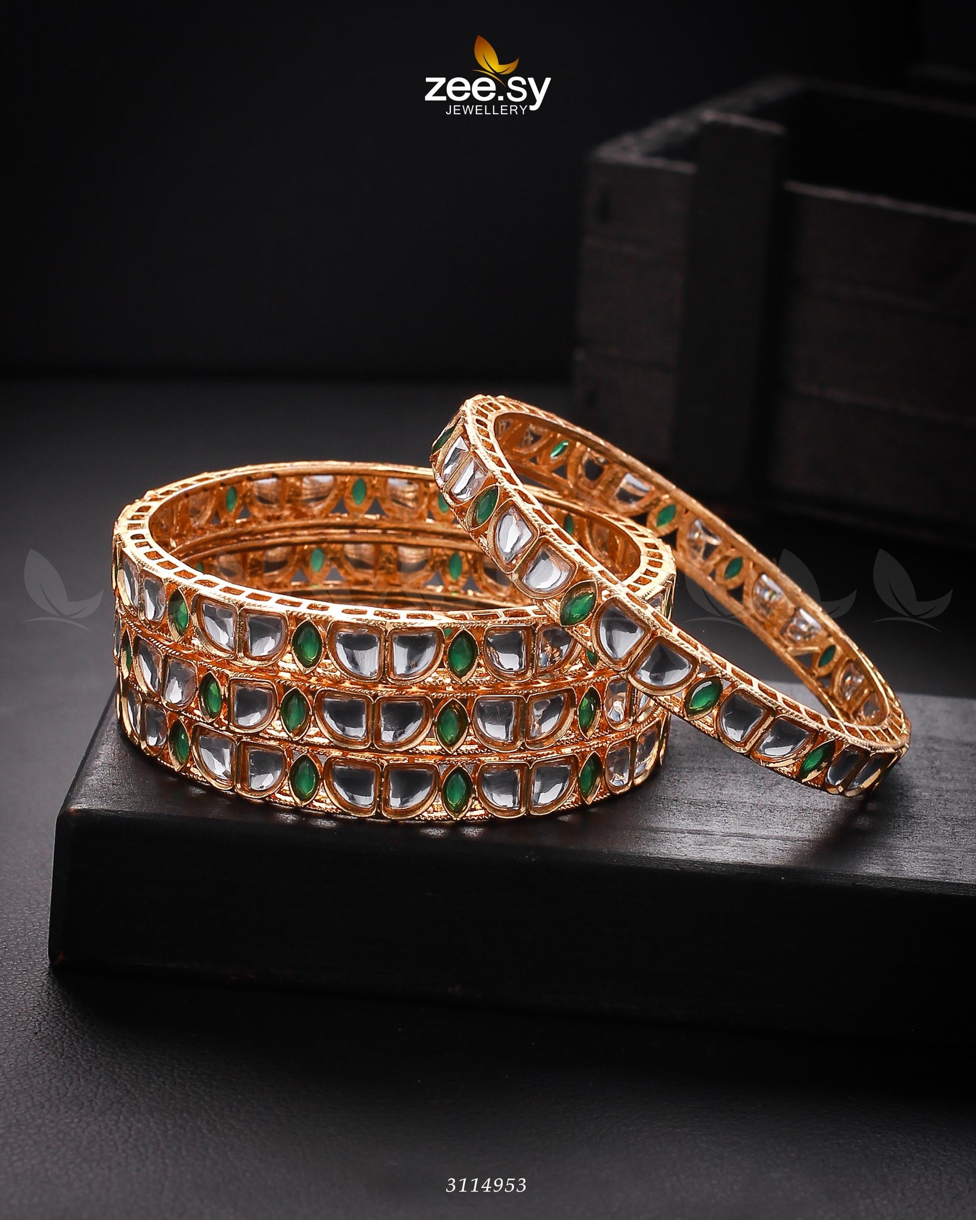 Kavya Bangles Green 2*4