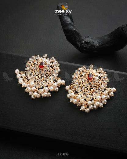 Luxuriant Earrings Red