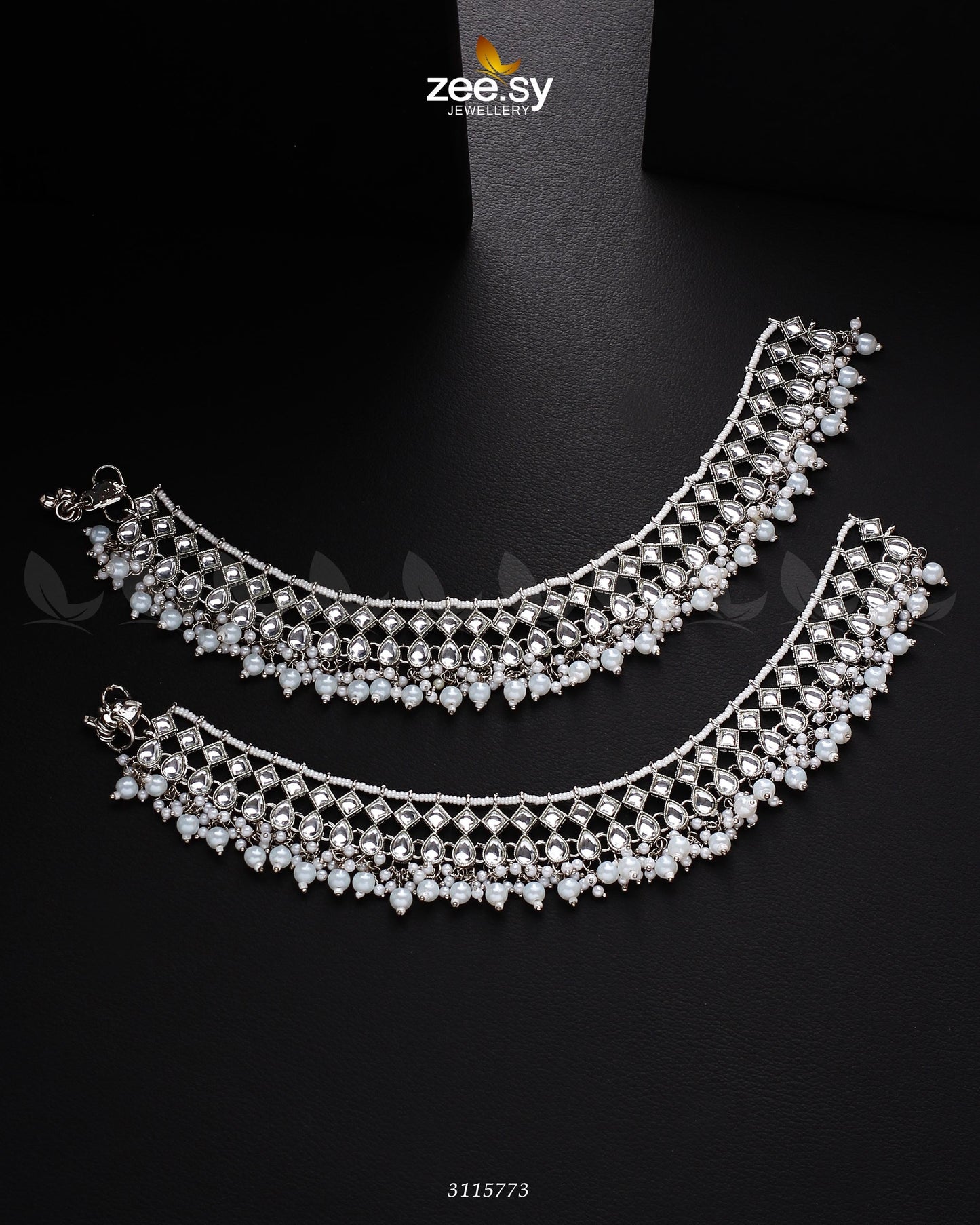 Tanzanite Anklet Silver White