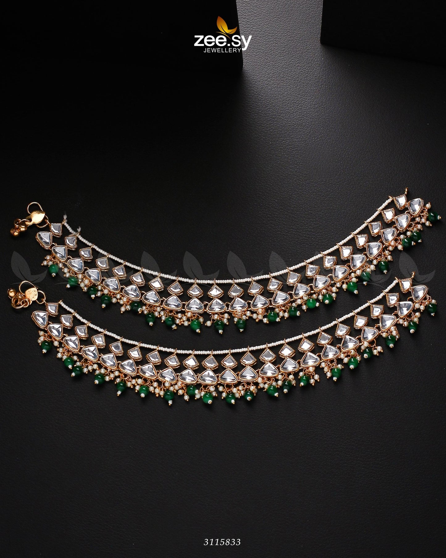 Minisha Anklets Green