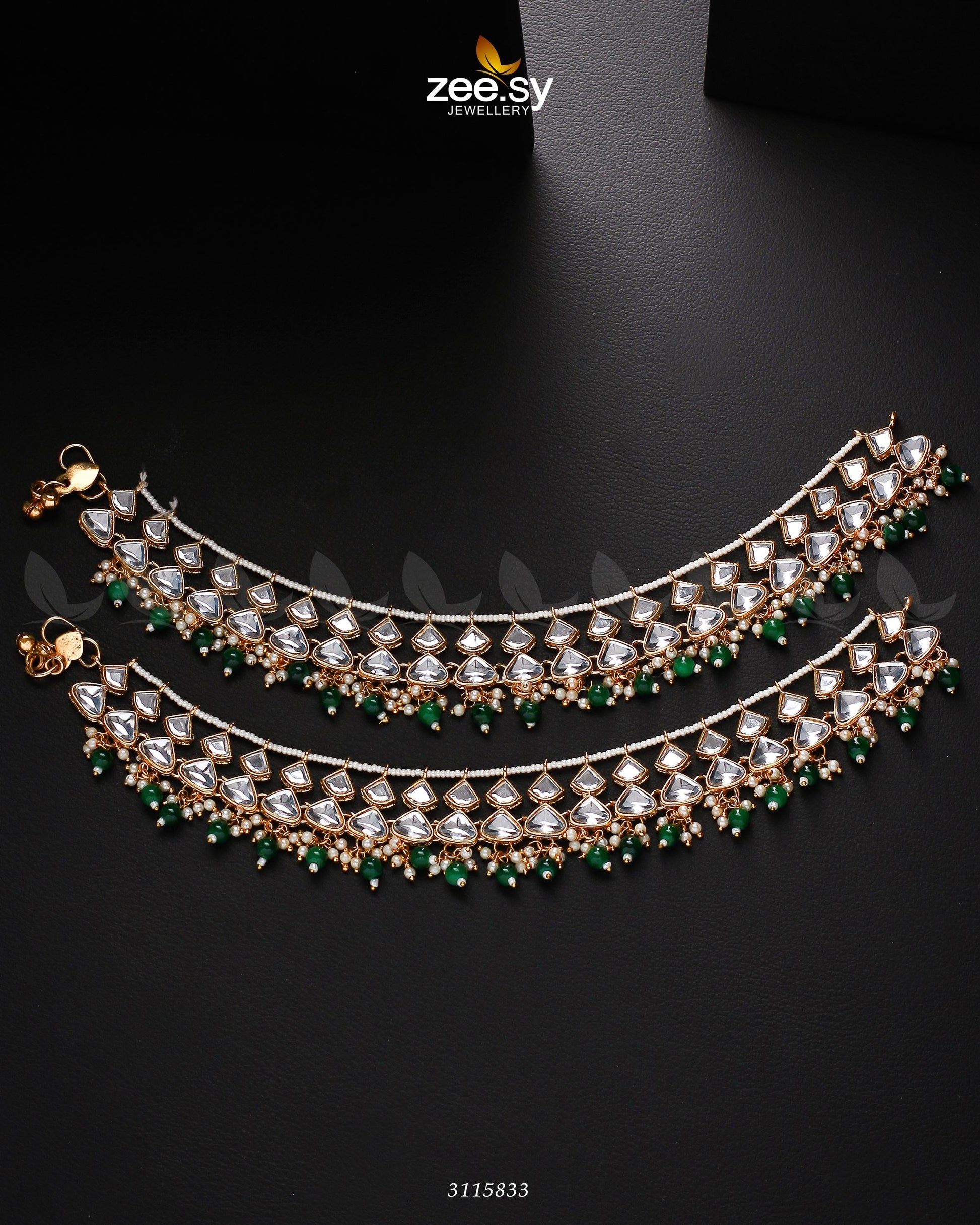 Minisha Anklets Green