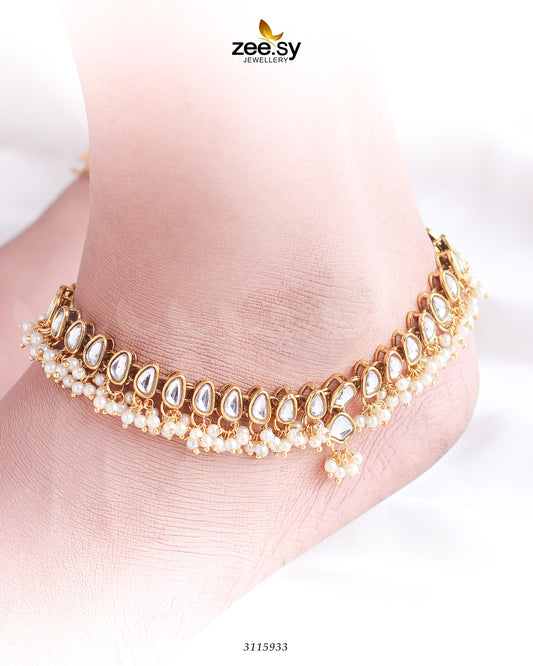 Zultanite Anklet Golden white