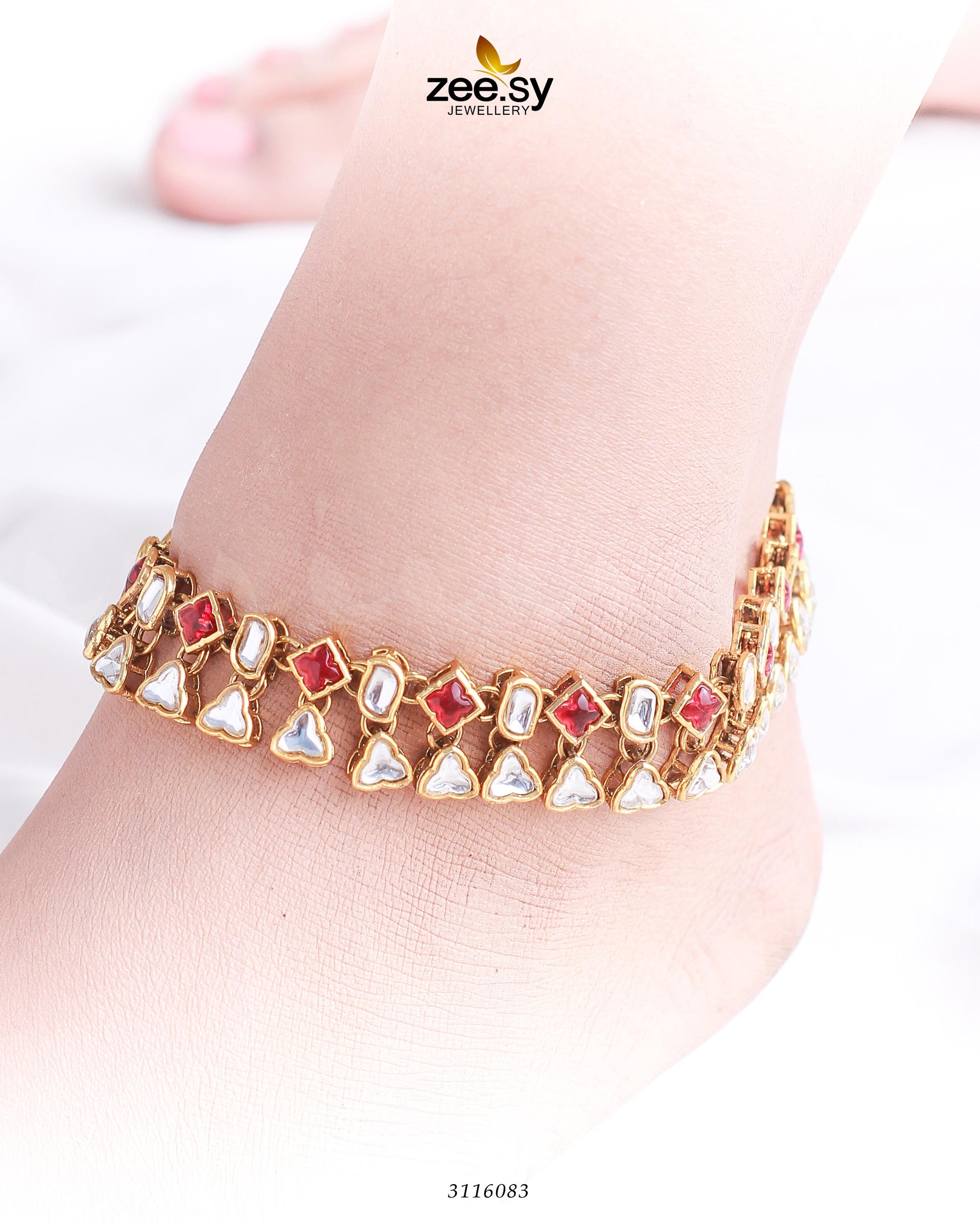 Shungite Anklet Red