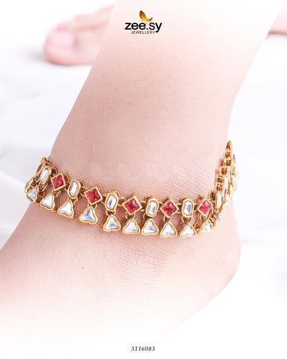 Shungite Anklet Red