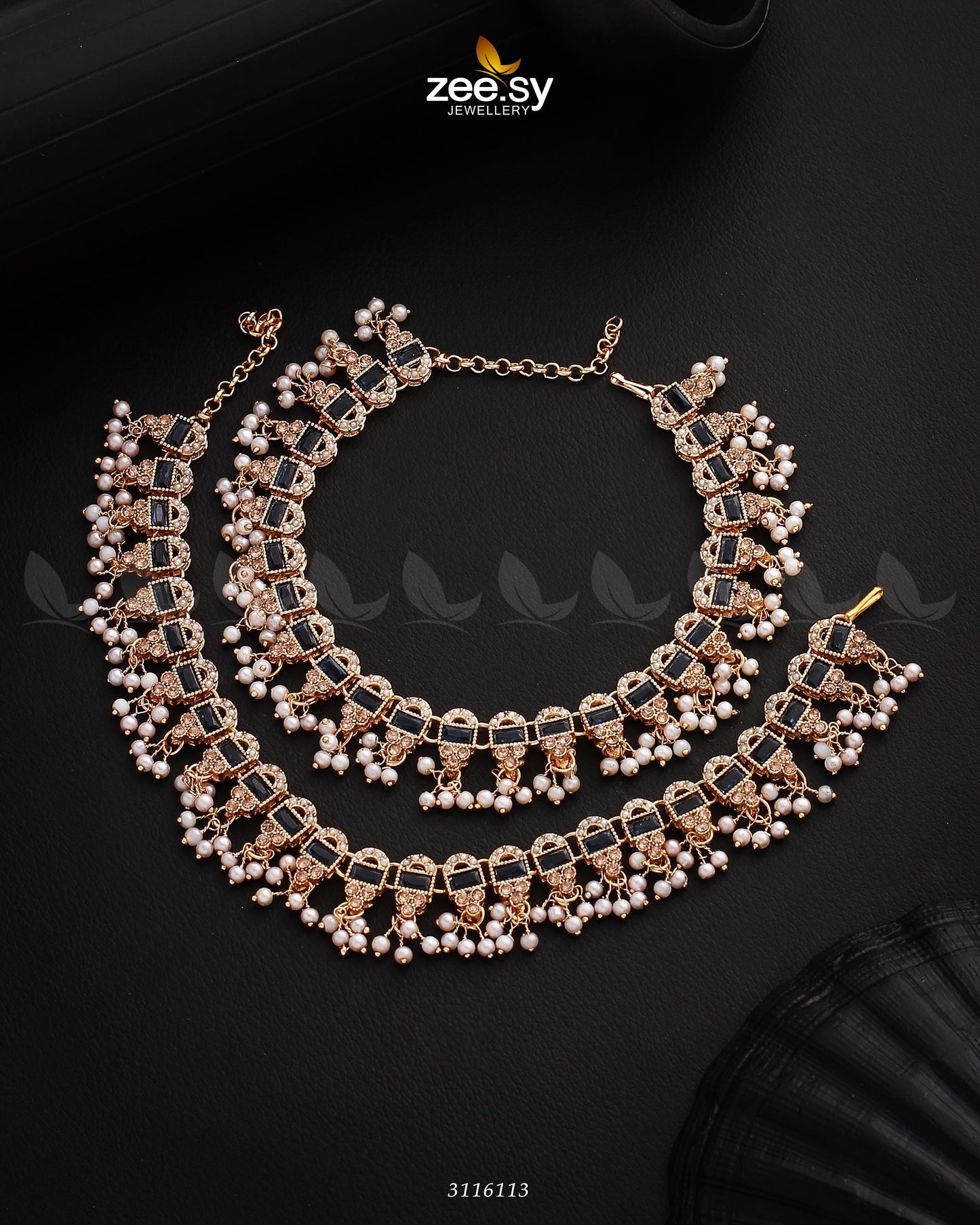 Rutilated Anklet Blue