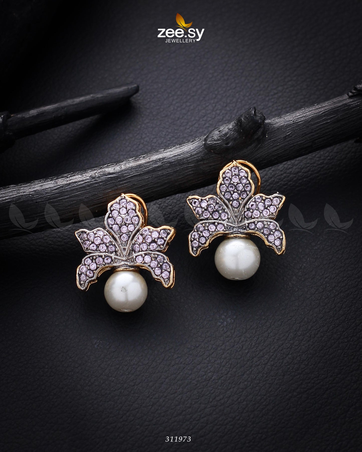 Foxglove Earrings Purple