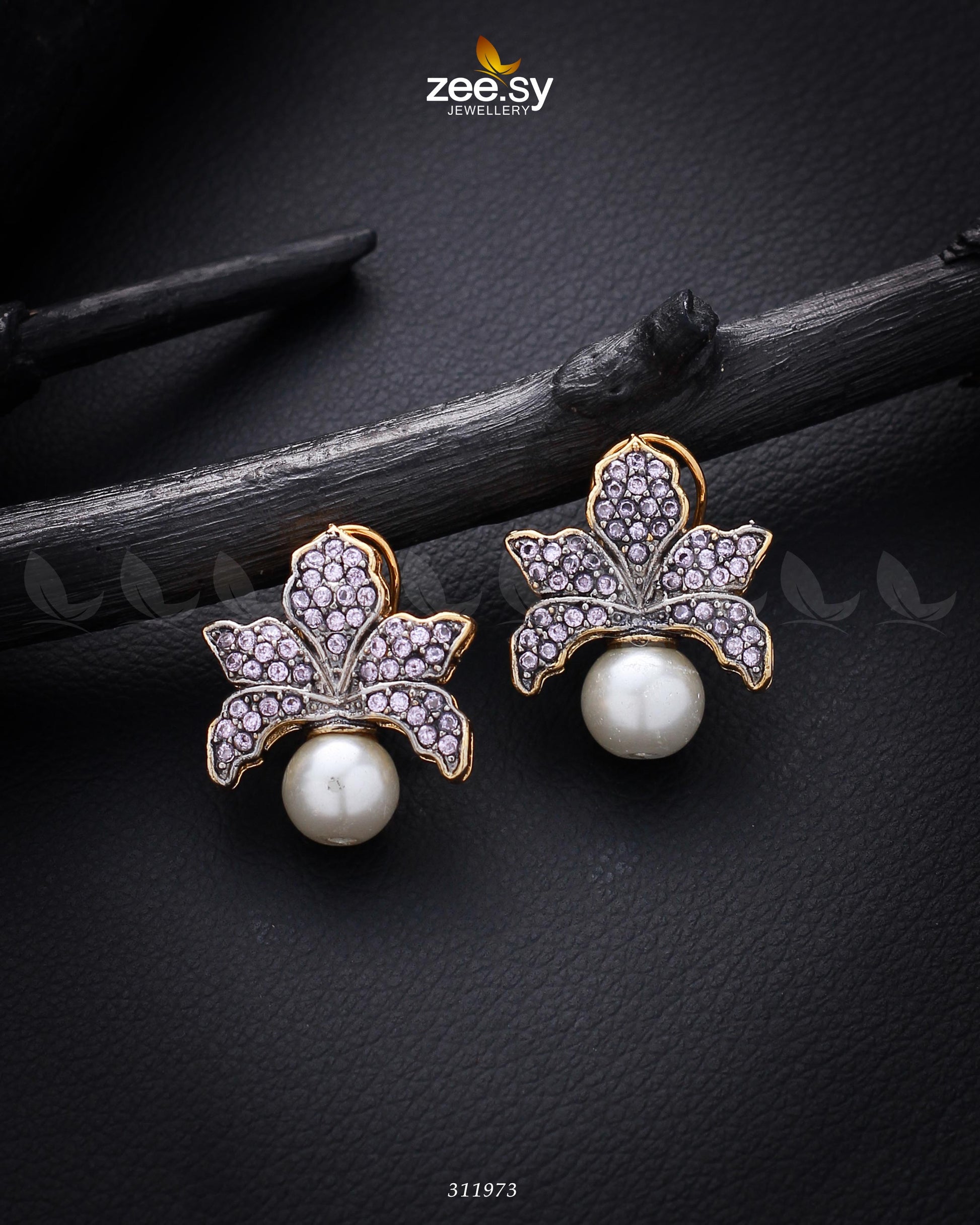 Foxglove Earrings Purple