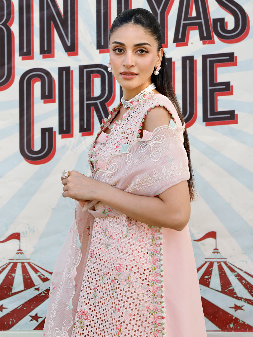 Bin Ilyas | Carnival Summer Edit 25 | 31 - A L Pink Lawn