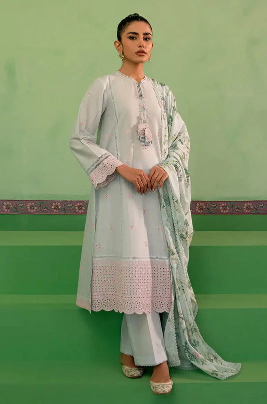 Cross Stitch | Mahiri Embroidered Collection | AQUA PEARL - Pakistani Designer Dress - by Cross Stitch | Type: Luxury - 100% Original at Saira Sultan