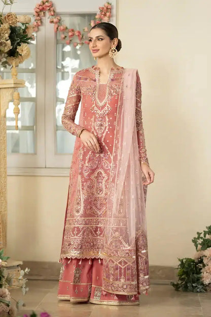 Qalamkar | Dilnaz Wedding Formals | DN-05 SAMARA - Pakistani Designer Dress - by Qalamkar | Type: Bridal - 100% Original at Saira Sultan