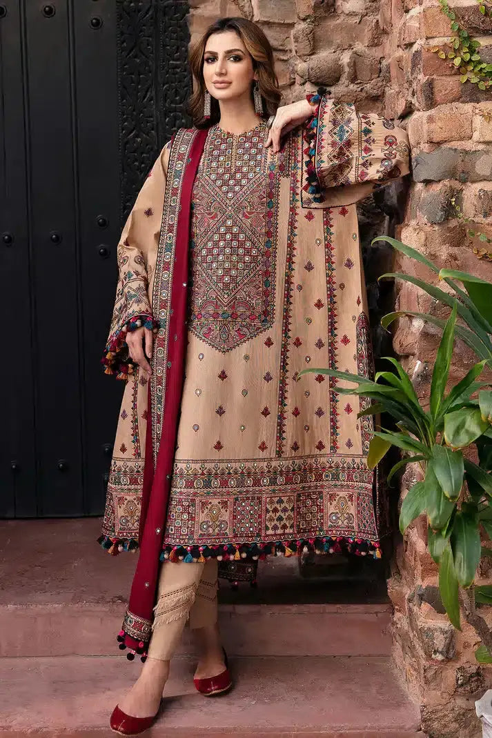 Jazmin | Dastaan Luxury Winter 23 | D3 - Pakistani Designer Dress - by Jazmin | Type: Luxury - 100% Original at Saira Sultan
