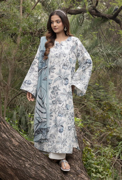 Humdum | Eden Garden 25 | Eden Garden - D09 M White Lawn