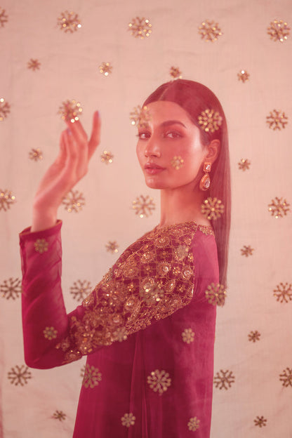 Baroque | Luxury Pret 24 | CHIFFON PR-916 - Pakistani Designer Dress - by Baroque | Type: Luxury - 100% Original at Saira Sultan
