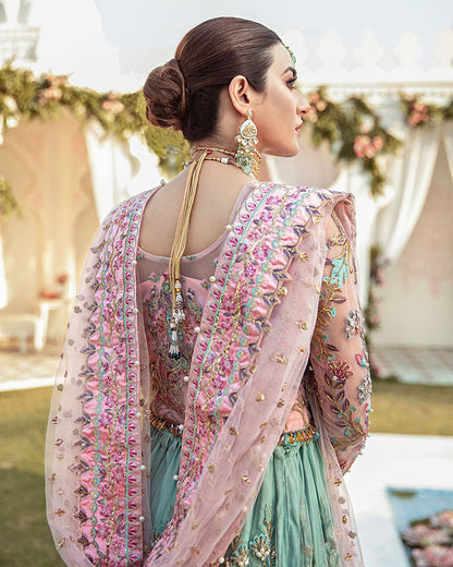Gulaal | Wedding Formals | Joli Embroidered Net 3-Piece Suit WS-03 - Pakistani Designer Dress - by Gulaal | Type: Bridal - 100% Original at Saira Sultan
