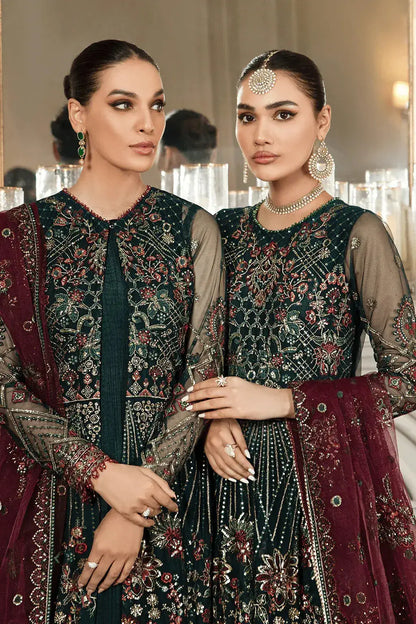Zarif | Mehroz Formals | PINE GREEN - Pakistani Designer Dress - by Zarif | Type: Formal - 100% Original at Saira Sultan