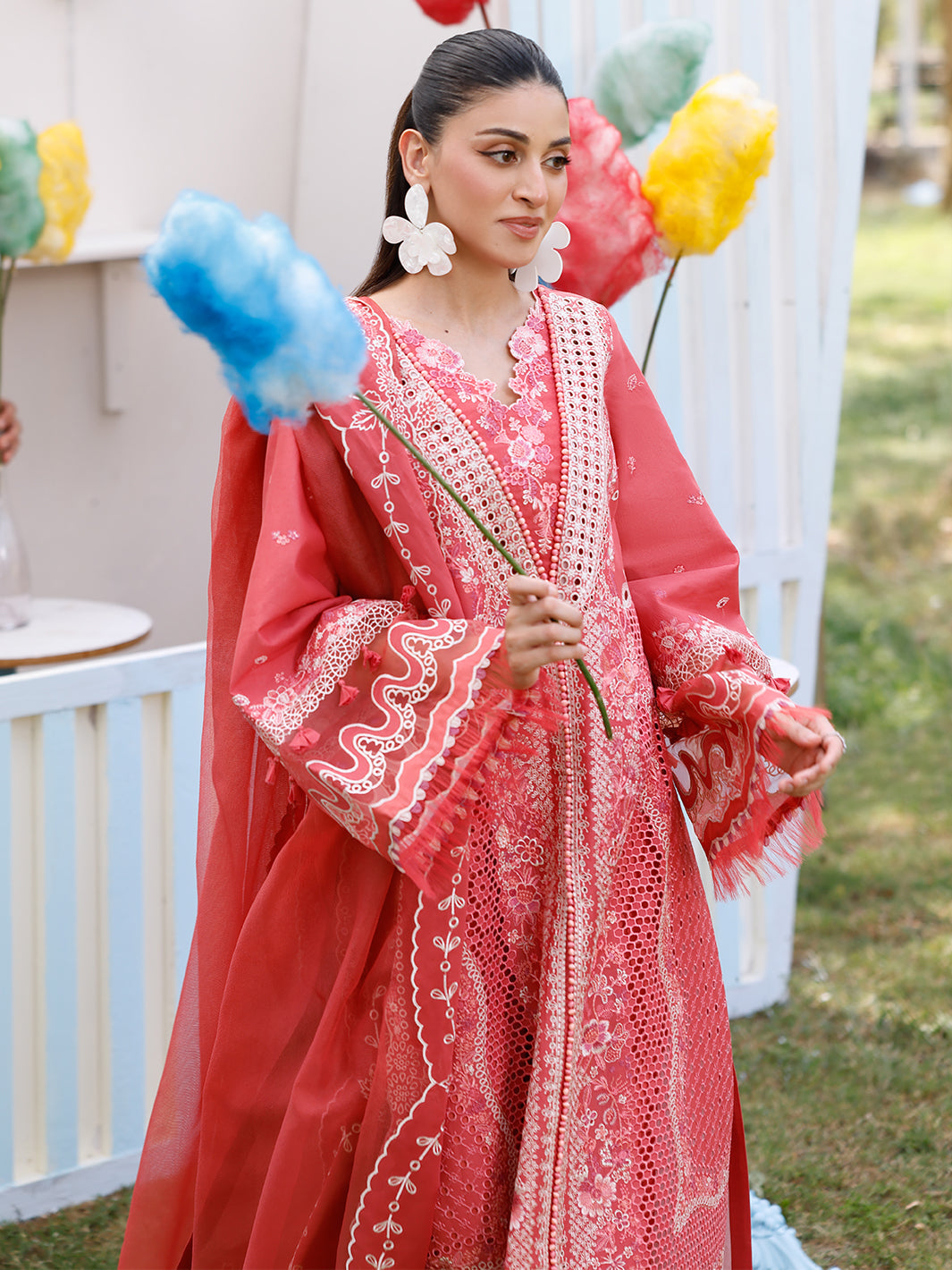 Bin Ilyas | Carnival Summer Edit 25 | 32 - A XL Candy Pink Lawn