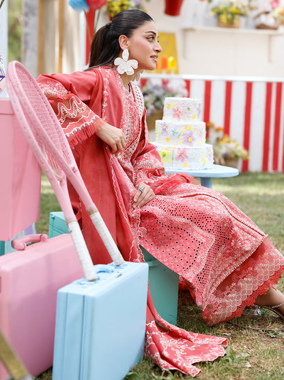 Bin Ilyas | Carnival Summer Edit 25 | 32 - A Custom Size Candy Pink Lawn
