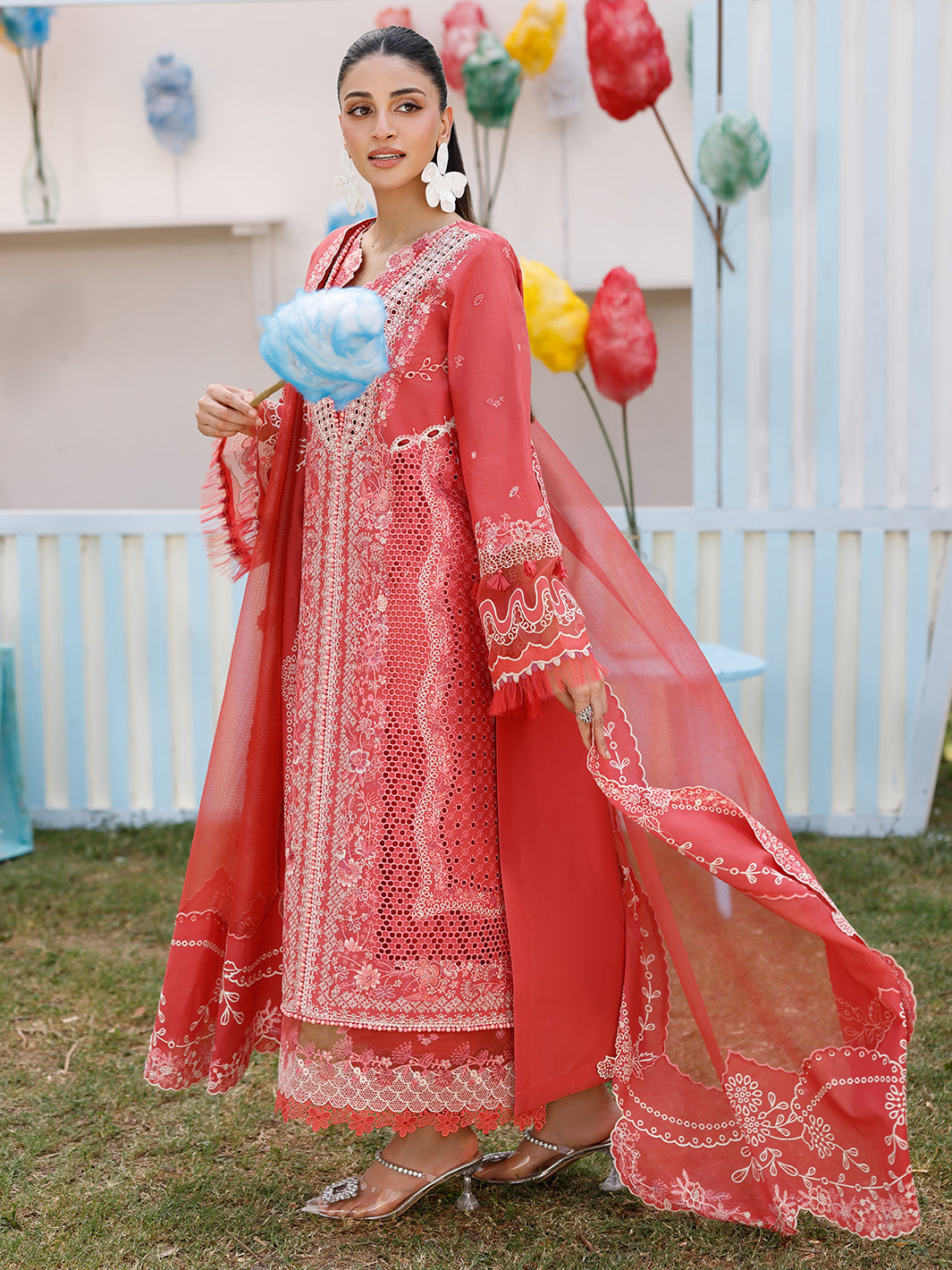 Bin Ilyas | Carnival Summer Edit 25 | 32 - A S Candy Pink Lawn