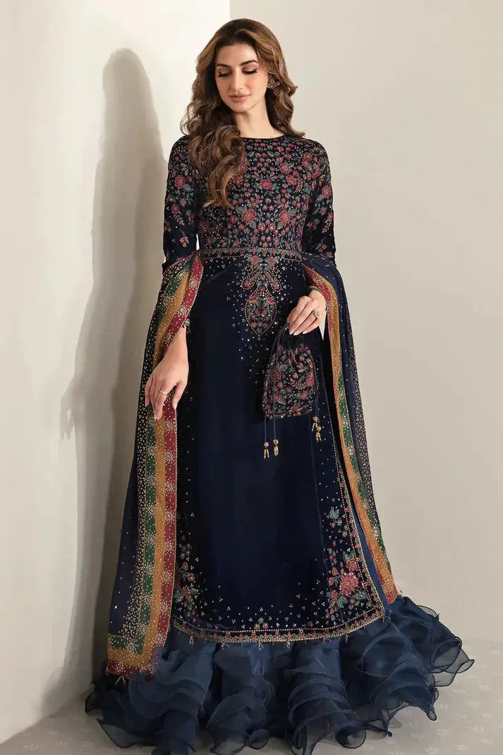 Jazmin | Velvet 23 | VF-2005 - Pakistani Designer Dress - by Jazmin | Type: Formal - 100% Original at Saira Sultan