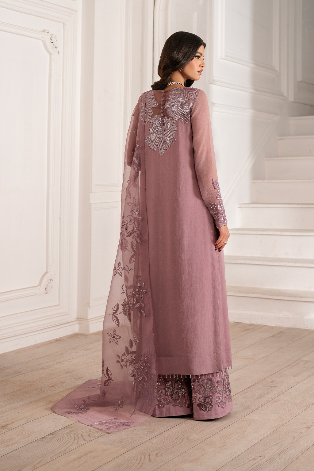 Iznik I Festive Formal I UE-418 Embroidered Chiffon - Pakistani Designer Dress - by Iznik - Type : Ladies Clothes - 100% Original at Saira Sultan