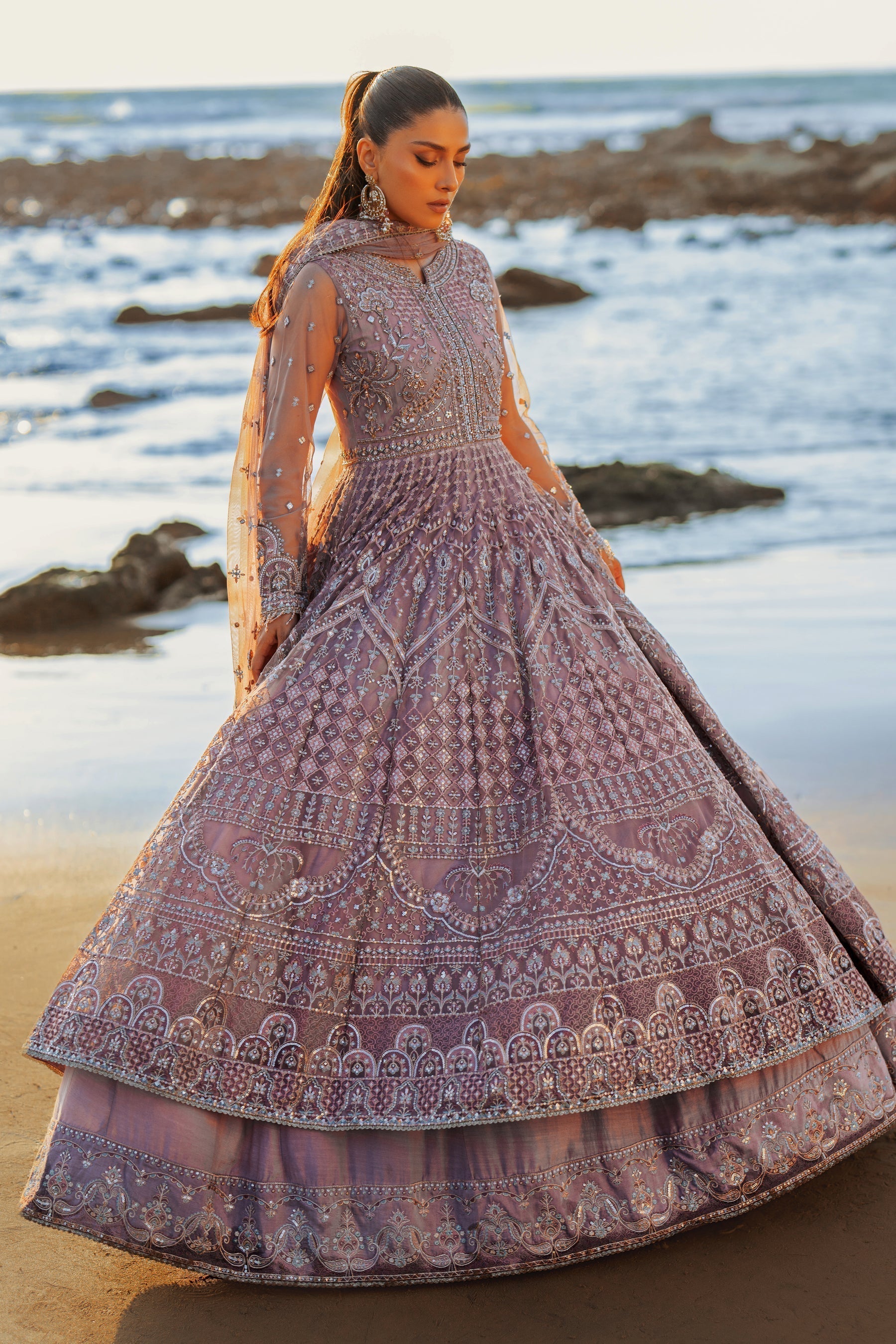 Naqshi | Sahil Kinaray | LIANA XS Lilac Net