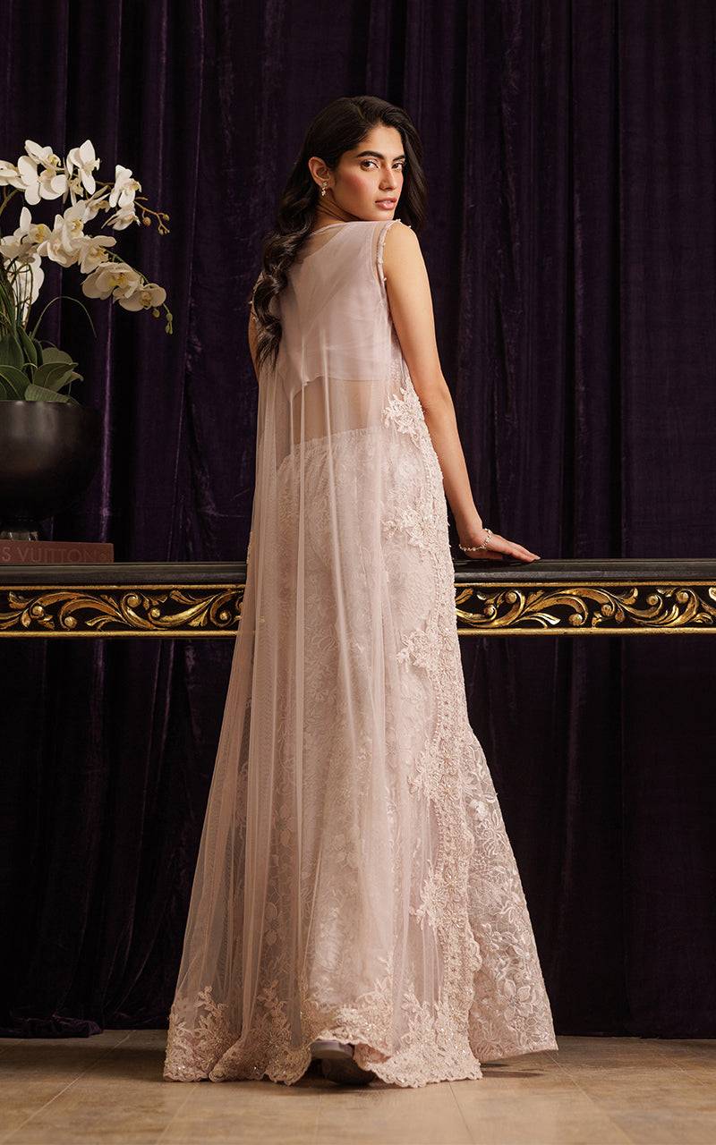 Threads and Motifs | Formal Dresses 25 | Net Embroidered Jacket with Embroidered Tube & Trouser
