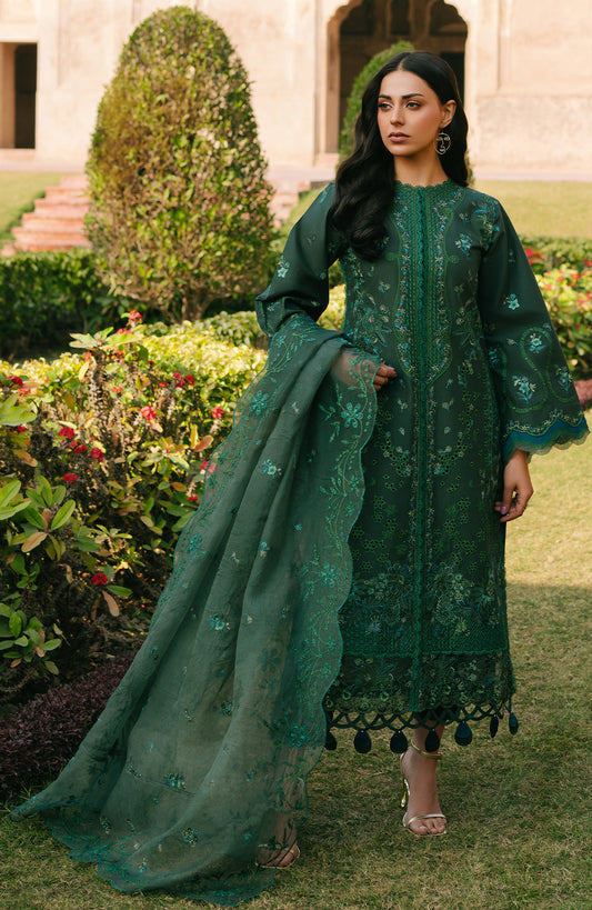 Fiona | Sarang Lawn 25 | Mirana XS Bottle Green Lawn