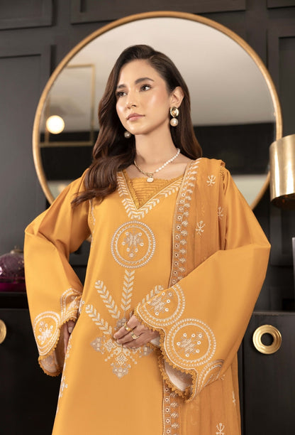 Humdum | Dilkash 25 | Dilkash - D03 M Champagne Gold Lawn