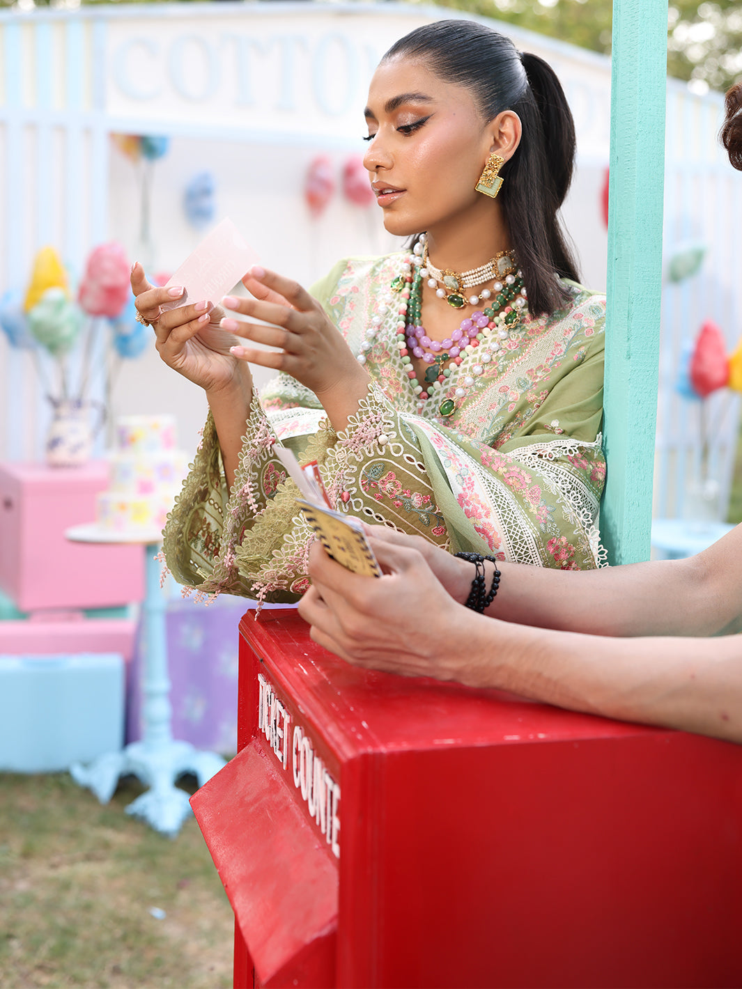 Bin Ilyas | Carnival Summer Edit 25 | 33 - A Custom Size Apple Green Lawn