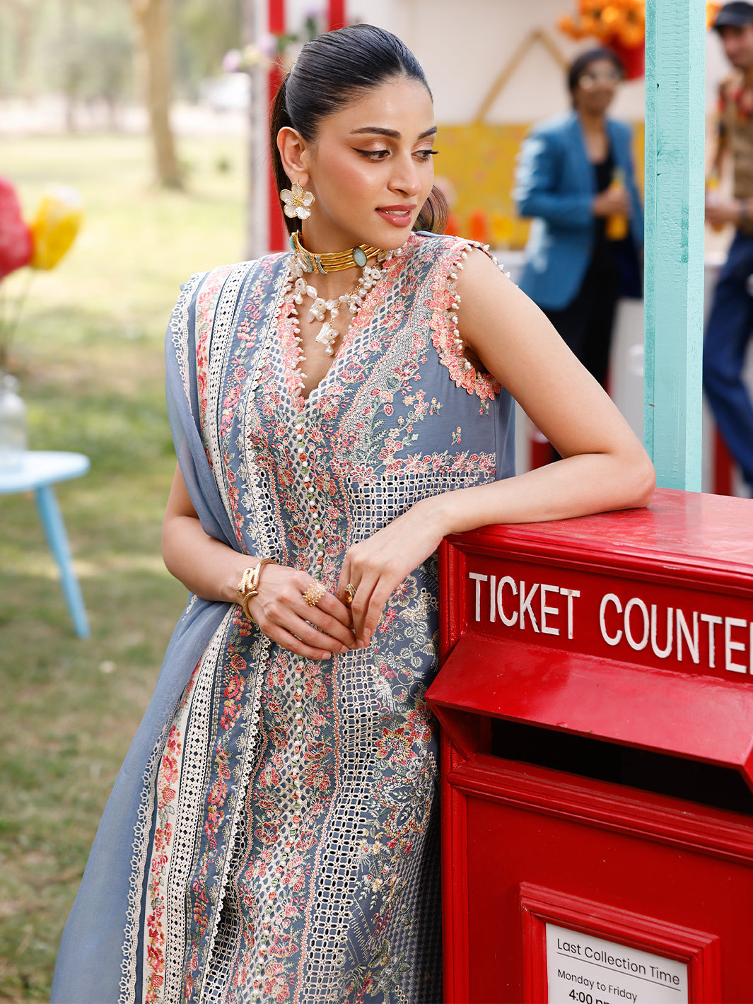 Bin Ilyas | Carnival Summer Edit 25 | 33 - B M Blue Gray Lawn