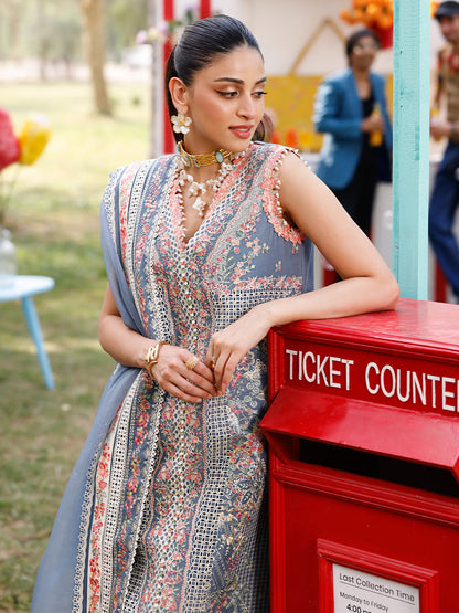 Bin Ilyas | Carnival Summer Edit 25 | 33 - B M Blue Gray Lawn