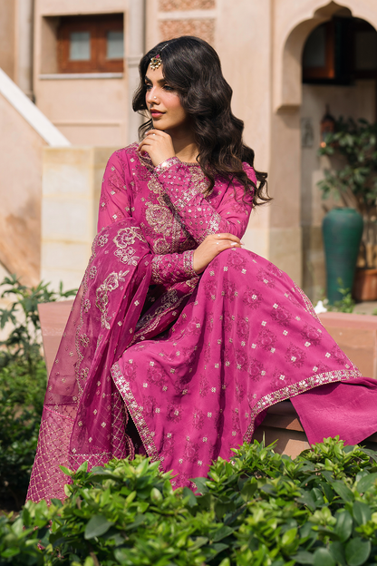 Iznik | Bandhani Formals | UE-326 L Magenta Chiffon