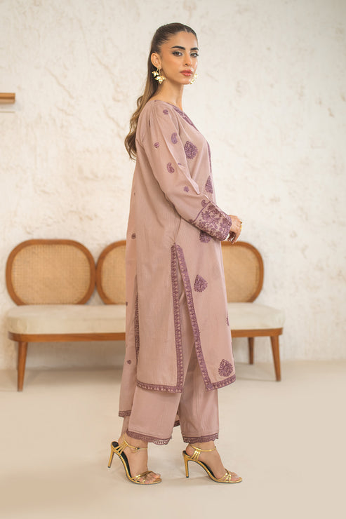 Declare | Eid Collection 25 | PB01080 XL Brownish Pink Lawn