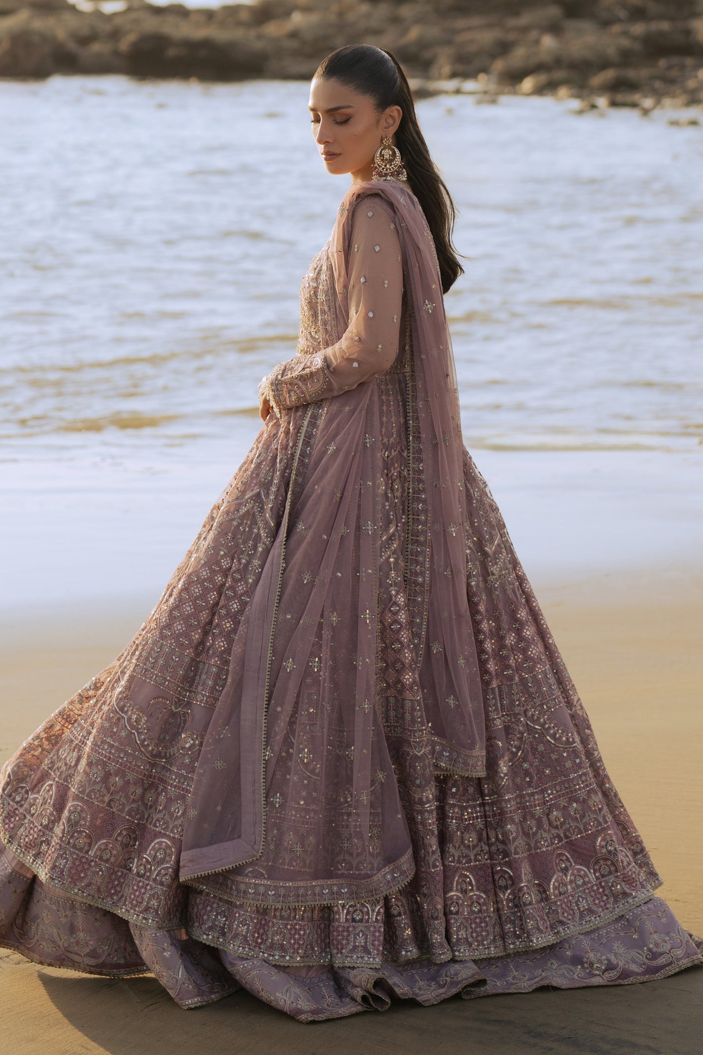 Naqshi | Sahil Kinaray | LIANA XL Lilac Net