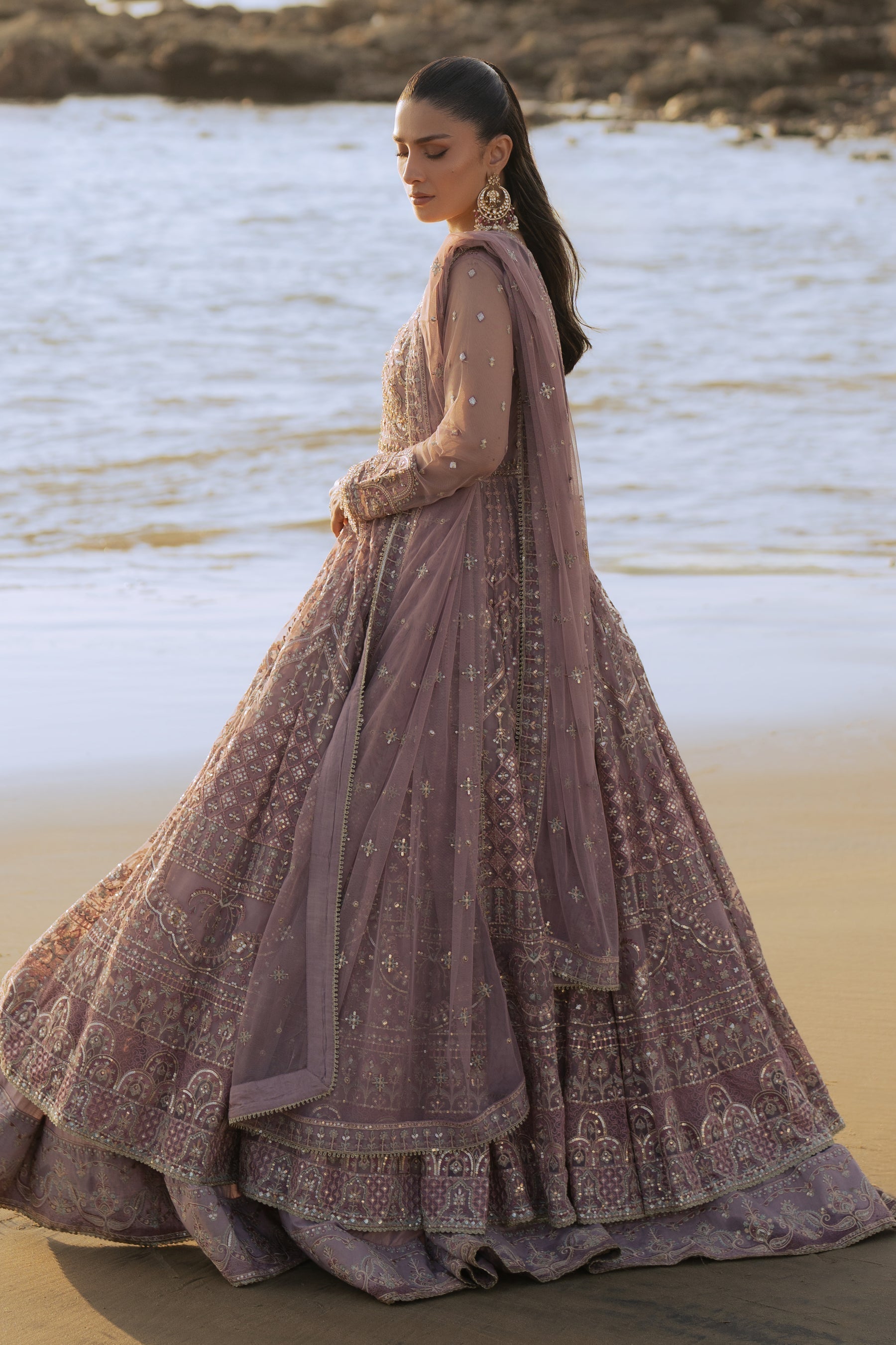 Naqshi | Sahil Kinaray | LIANA XL Lilac Net