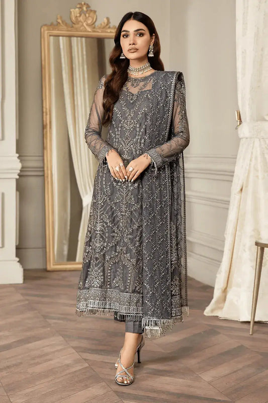 Zarif | Mehroz Formals | Storm Grey - Pakistani Designer Dress - by Zarif | Type: Formal - 100% Original at Saira Sultan
