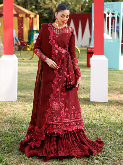 Bin Ilyas | Carnival Summer Edit 25 | 34 - B XL Maroon Lawn