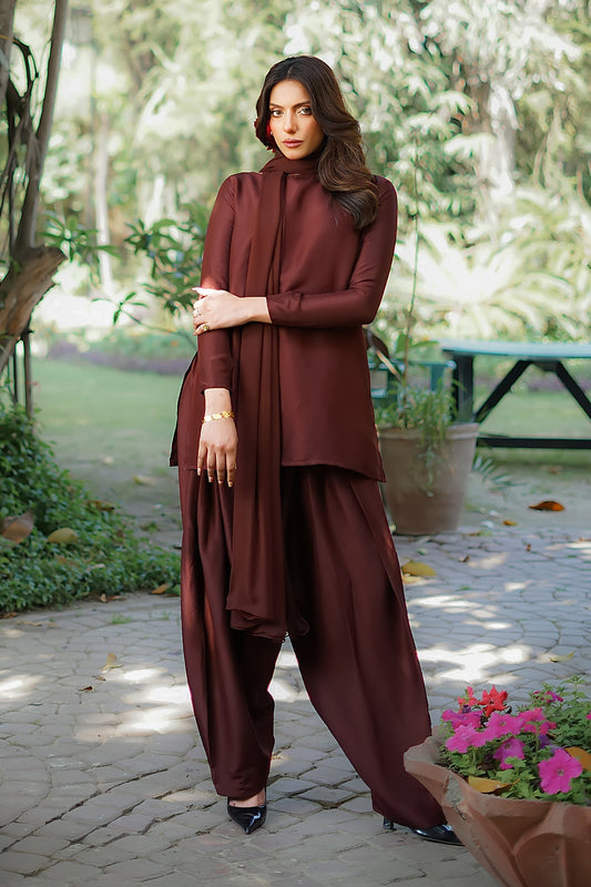 Erum Khan | Nue Pret | Espresso Gloe - Pakistani Designer Dress - by Erum Khan - Type : Ladies Clothes - 100% Original at Saira Sultan