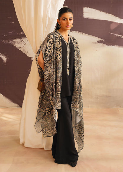 Mahgul | Eye of Cemal | Evening Eyes XS Black Korean Raw Silk
