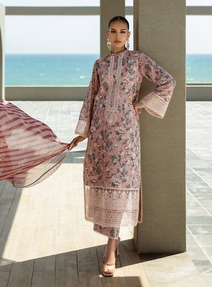 Zainab Chottani | Tahra Lawn 25 | Maraya S Pink Lawn